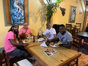 Bob, Denis, Gavin and Luke in Guyana, September2021